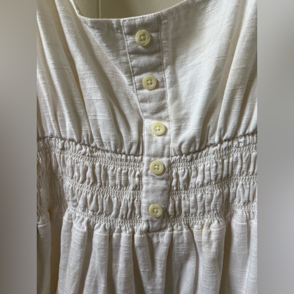Urban Outfitters White Smocked Dress